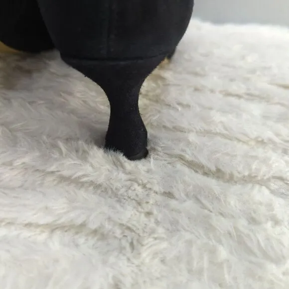 Sam Edelman WomensnLeigh Black Suede Riding Boots Knee High Heeled Size 5 M NWOB