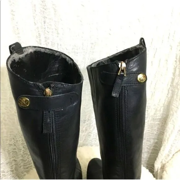 Sam Eldeman Penny Leather Tall Riding Boots Size 9.5M