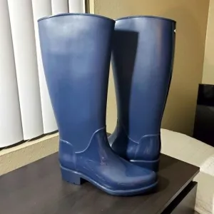 Sam Edelman Sydney Rain Boot Navy Blue Size 8