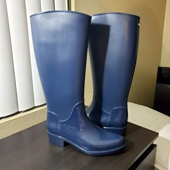 Sam Edelman Sydney Rain Boot Navy Blue Size 8