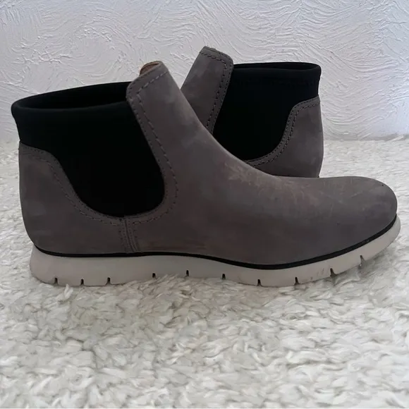 Samuel Hubbard Samsport Chelsea Boots Gray Nubuck Leather Slip-On Size 11 Womens