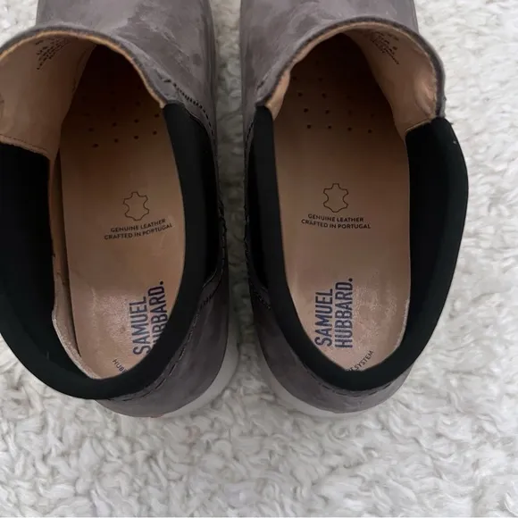 Samuel Hubbard Samsport Chelsea Boots Gray Nubuck Leather Slip-On Size 11 Womens