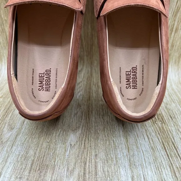 Samuel Hubbard Tailored Traveler Men's Size 11.5 W Brown Casual Loafers Shoes
