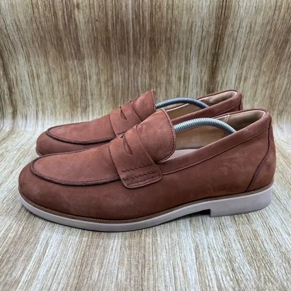 Samuel Hubbard Tailored Traveler Men's Size 11.5 W Brown Casual Loafers Shoes