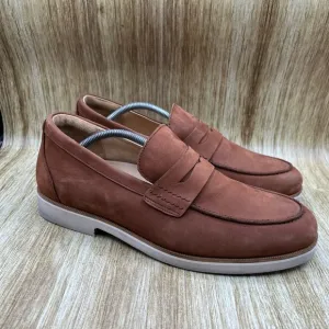 Samuel Hubbard Tailored Traveler Men's Size 11.5 W Brown Casual Loafers Shoes