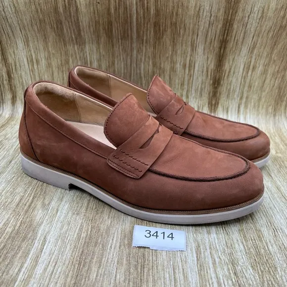 Samuel Hubbard Tailored Traveler Men's Size 11.5 W Brown Casual Loafers Shoes