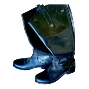 San Jacinto New Without Box Black Leather Riding Boots size 5 Bikercore  🚴‍♂️