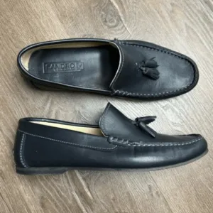 Sandro | Black Leather Tassel Loafers Sz 9