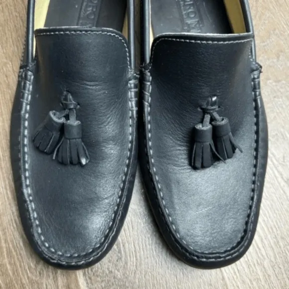 Sandro | Black Leather Tassel Loafers Sz 9