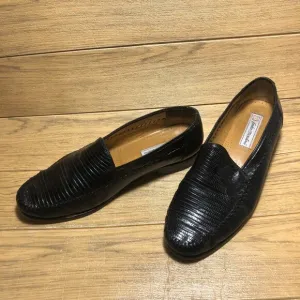 Sandro Moscolini men black loafers, Lizard leather, 13