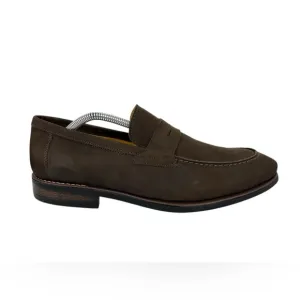 Sandro Moscoloni Mens Loafers Brown Size US 10.5 D EU 43 Suede Casual Leather