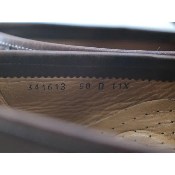 Santoni‎ Driving Penny Loafers Mens Size 11.5 Brown Leather Made In ITALY