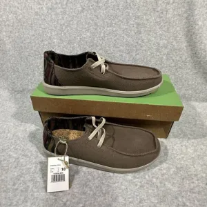 Sanuk Shaka Lite SL Brown Natural Men's Casual Slip‎ On Loafers 1139356 NEW