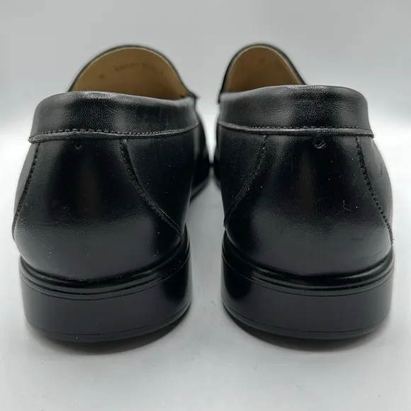 SAS men’s black genuine leather slip-on loafers, size 11