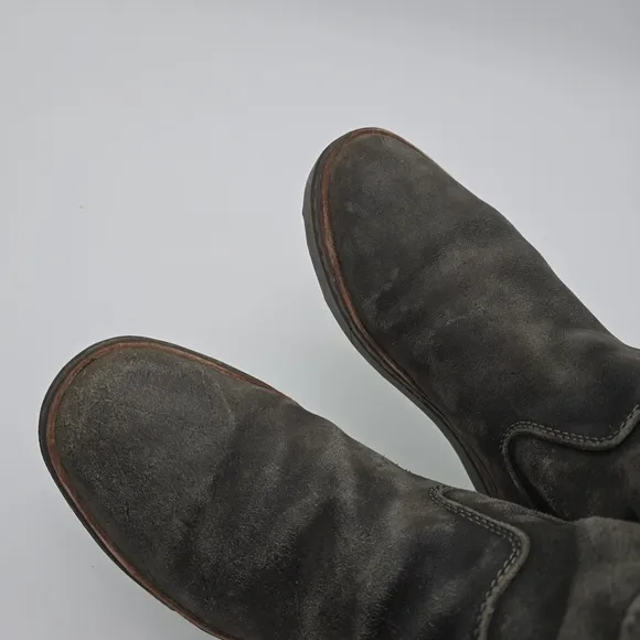 Satorisan Boots Womens 10 Mens 8.5 42 Gray Sherpa Shearling Lined Suede …