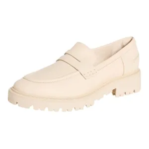 Schutz Christie Weekend Casual Loafers Eggshell Beige Size 8.5 Shoes EUC Slip On