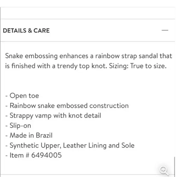 SCHUTZ Colorful Jolene Snake Embossed Flat Sandals 6.5
