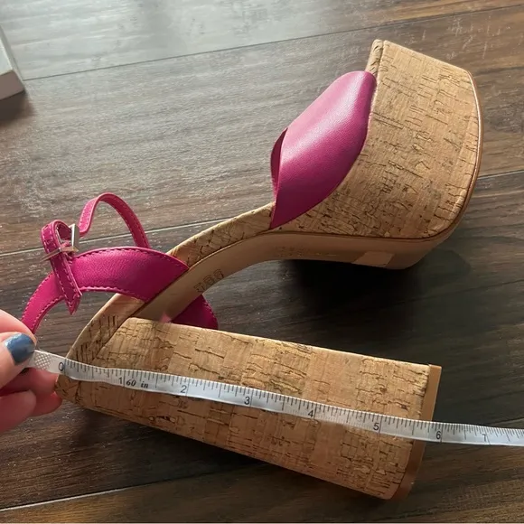 Schutz Glayce Platform Cork Sandals NWOT