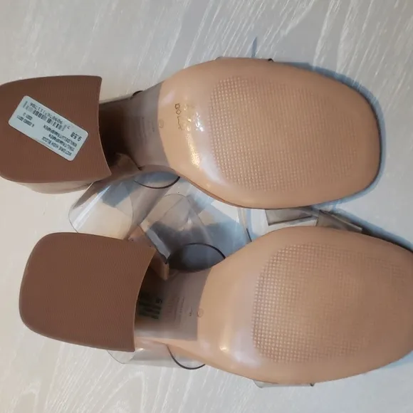 Schutz Victorie Womens Leather Open Toe Slide Sandals, brand new, no box