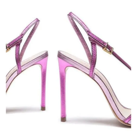 Schutz Women's Luna High-Heel Metallic Sandals