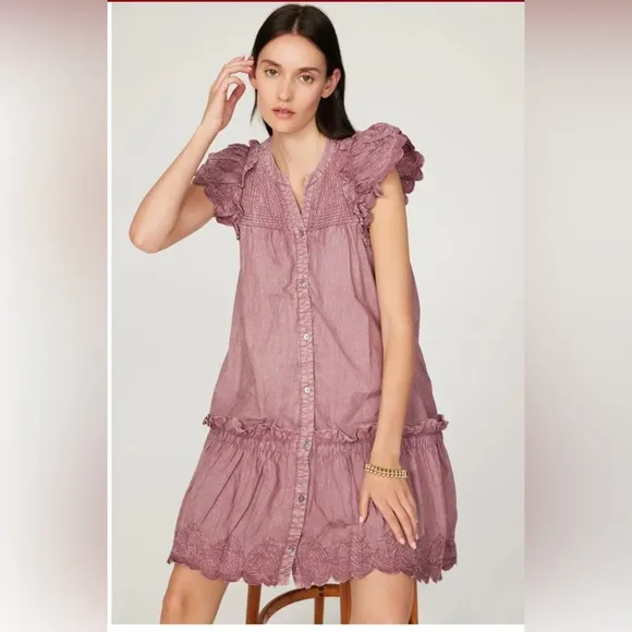 Sea New York Heidi Hart Quilted Petal Dress size Small.