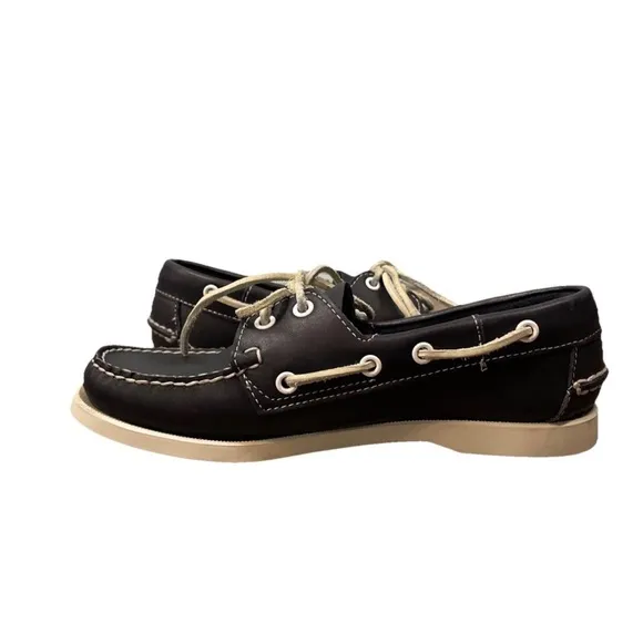 Sebago Docksides Boat Shoes Loafers Slip On Navy Blue Women's Size 8M Leather