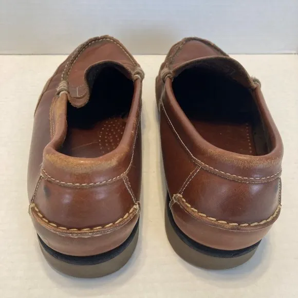 Sebago Men’s Size 10 Brown Hand Sewn Leather Penny Loafers