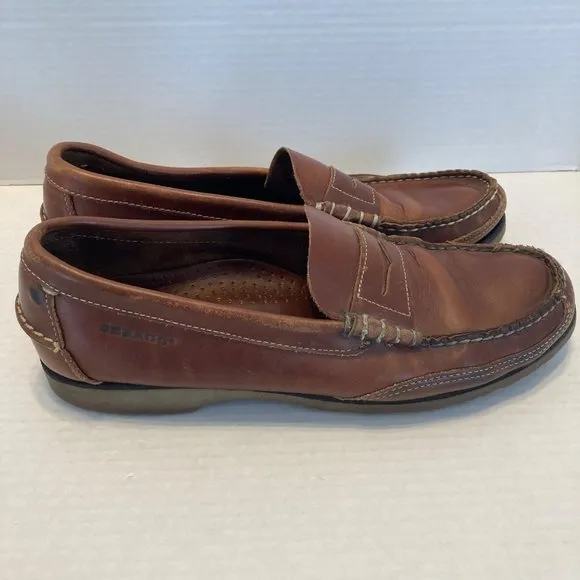 Sebago Men’s Size 10 Brown Hand Sewn Leather Penny Loafers