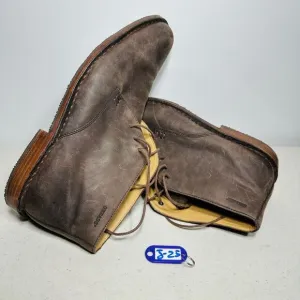 Sebago Tremont Mens Chukka Ankle Boots Smooth Aged Leather Dark Brown Size 9,5