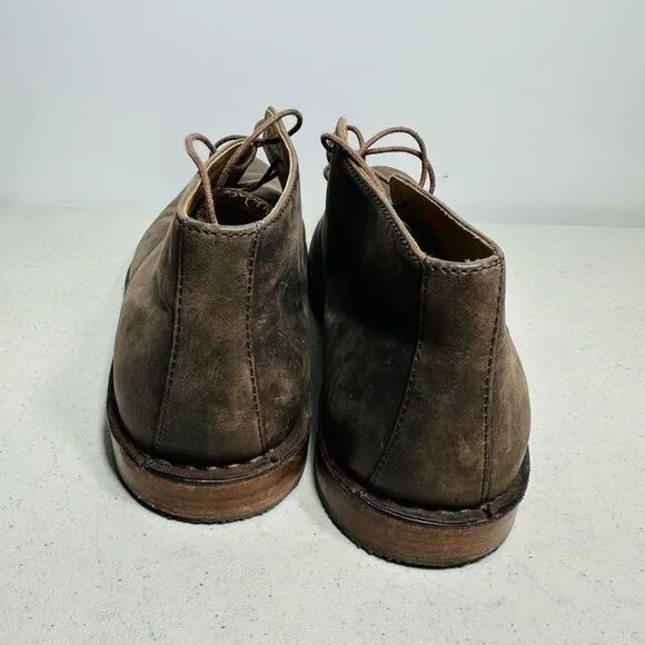 Sebago Tremont Mens Chukka Ankle Boots Smooth Aged Leather Dark Brown Size 9,5