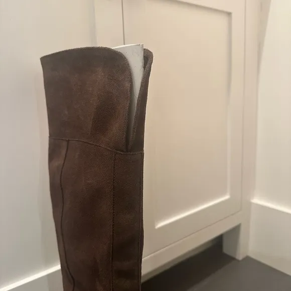 See By Chloe Suede Fringe Knee High Boots