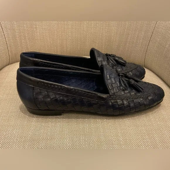 Sesto Meucci Nicole Iconic Leather Tassel Navy Loafers Size‎ 9N