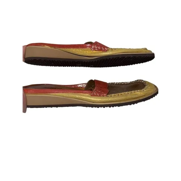 Sesto Meucci Women's Multicolor Shimmer Loafers 8 Casual Flats mules preppy VTG