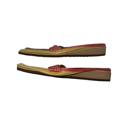 Sesto Meucci Women's Multicolor Shimmer Loafers 8 Casual Flats mules preppy VTG