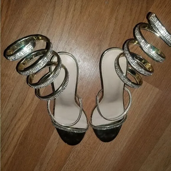 Sexy high heels sandals size 8