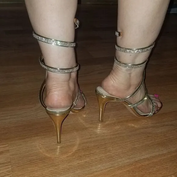 Sexy high heels sandals size 8