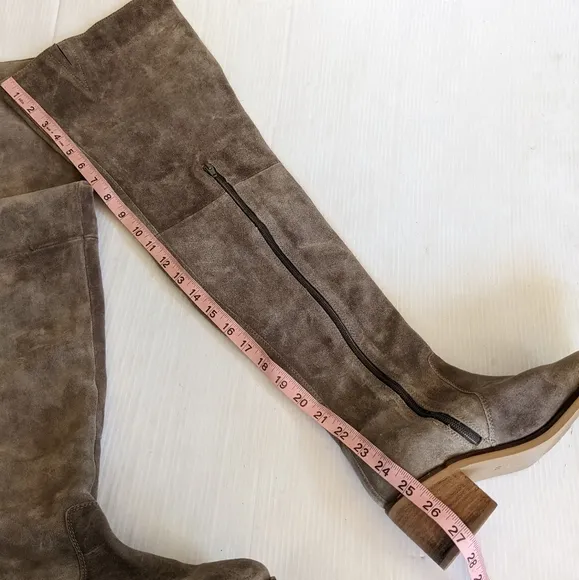 SEYCHELLES Anthropologie Overheard Over-The-Knee Suede Boots