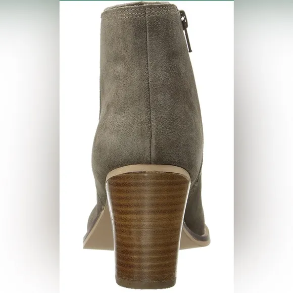 Seychelles Clavichord Ii Ankle Bootie Grey Suede Leather Boots Size 6 Heeled