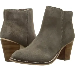 Seychelles Clavichord Ii Ankle Bootie Grey Suede Leather Boots Size 6 Heeled