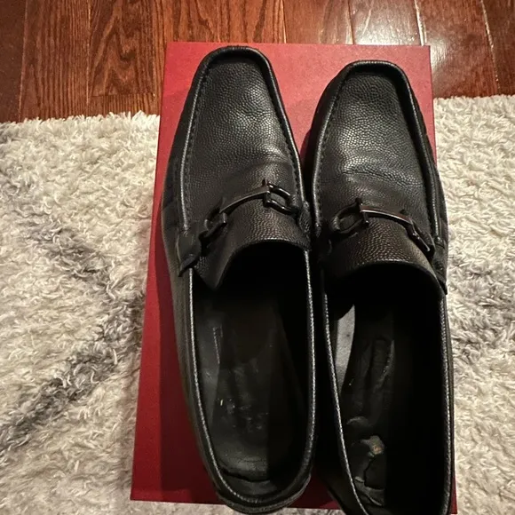 Shop FERRAGAMO Grandioso Gancini Leather Loafers