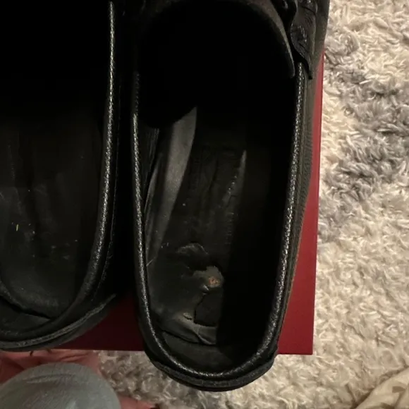 Shop FERRAGAMO Grandioso Gancini Leather Loafers