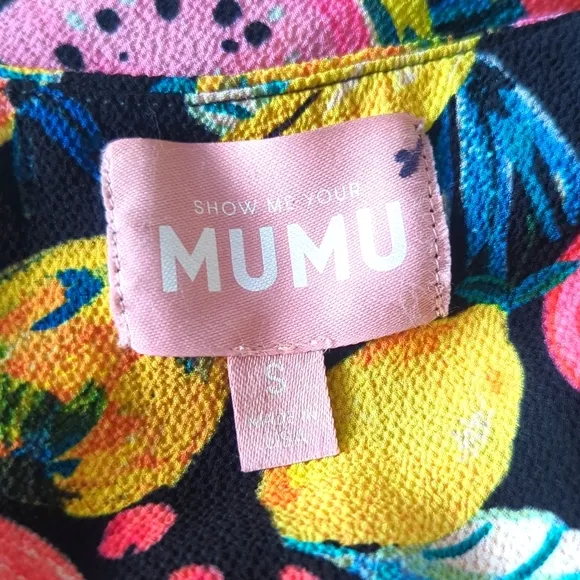 Show Me Your Mumu Tina Maxi Dress in Fruity Tango print