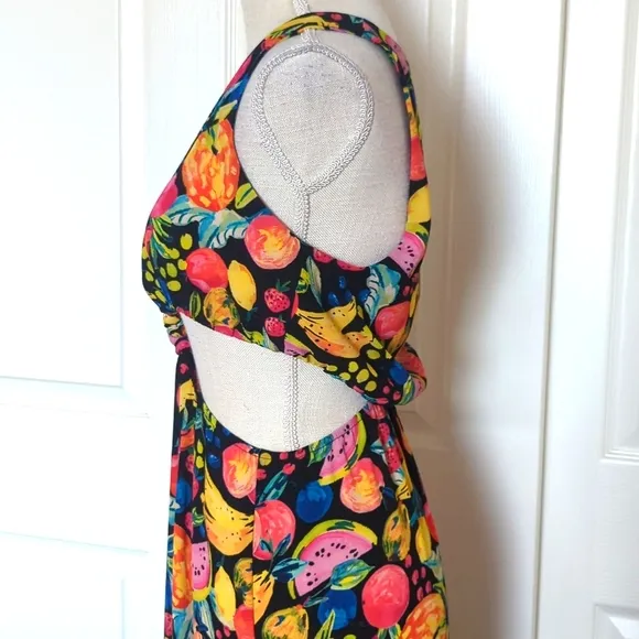 Show Me Your Mumu Tina Maxi Dress in Fruity Tango print