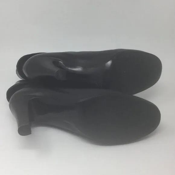 Sigerson Morrison Black Leather Ankle Booties Sz 9