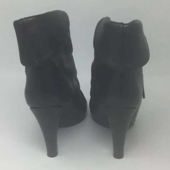 Sigerson Morrison Black Leather Ankle Booties Sz 9