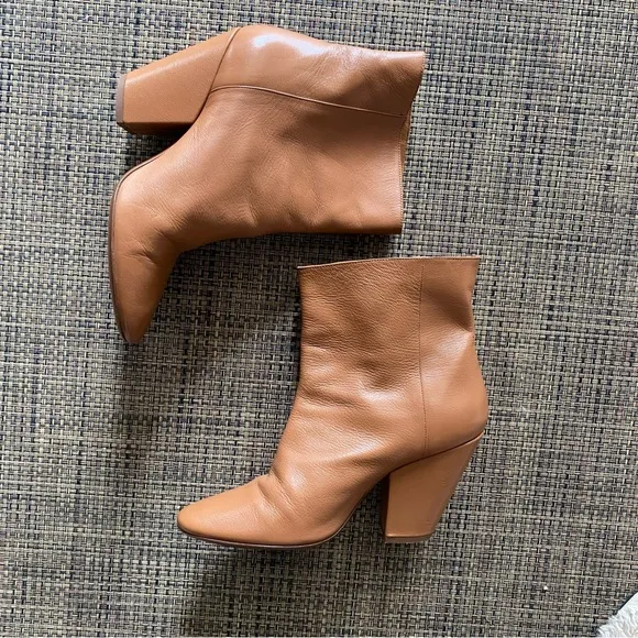 Simon Miller Brown Leather Heeled Boots Booties