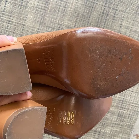 Simon Miller Brown Leather Heeled Boots Booties