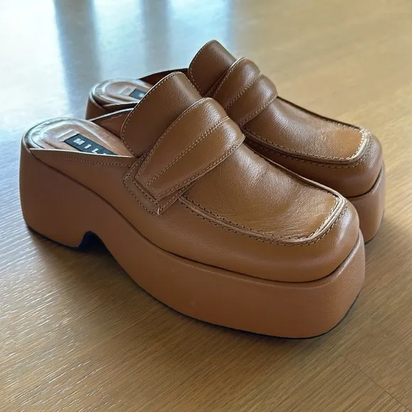 Simon Miller Platform Loafers Slide Shoe