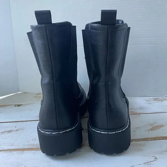 SINCERELY JULES Hola 2 Slip-On Chelsea Ankle Boots, Black leather sz 7.5 NWOB