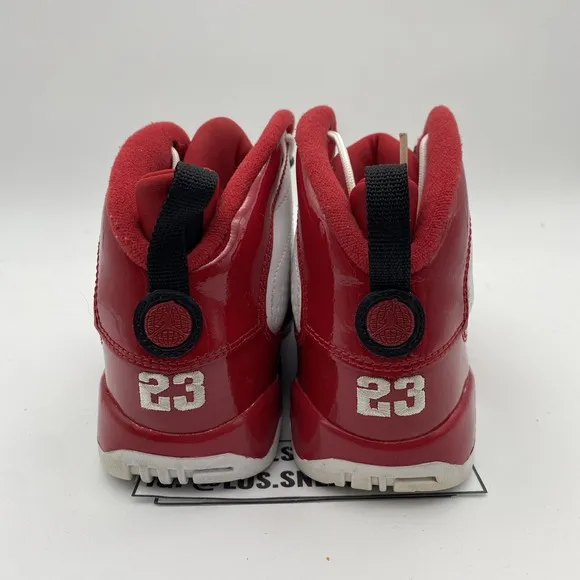 Size 3y- (GS) Nike Air Jordan 9 Retro PS Youth White Gym Red (401811-160)